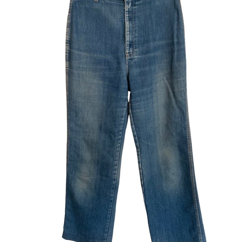 Vintage Levi's Highest Waisted Snap Button Jeans 1980's mom jean hemmed ankle - Picture 7 of 16